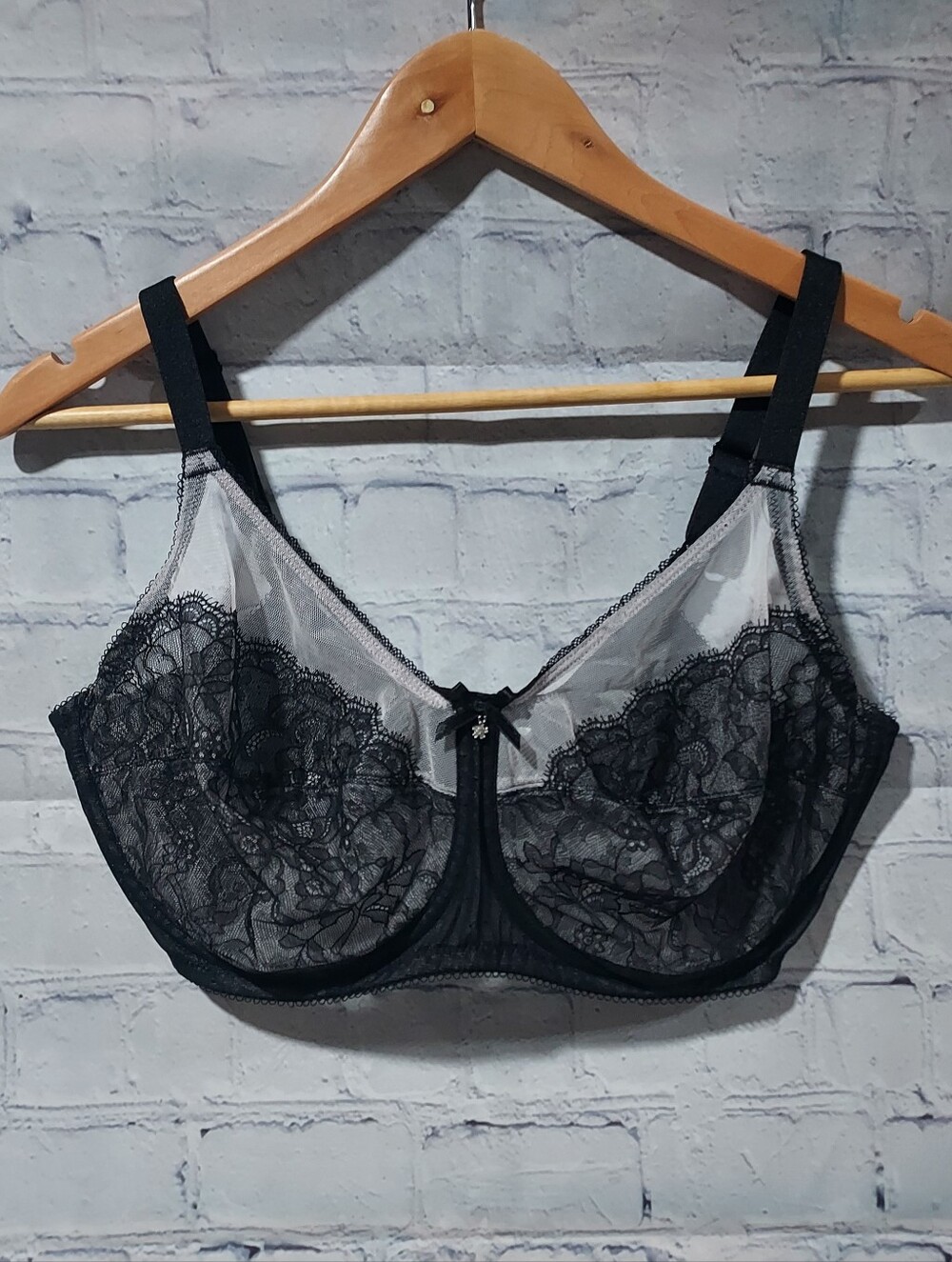 Wacoal 36DDD Bra Retro Chic Full Figure Underwire Bra 855186 Feminine Romantic